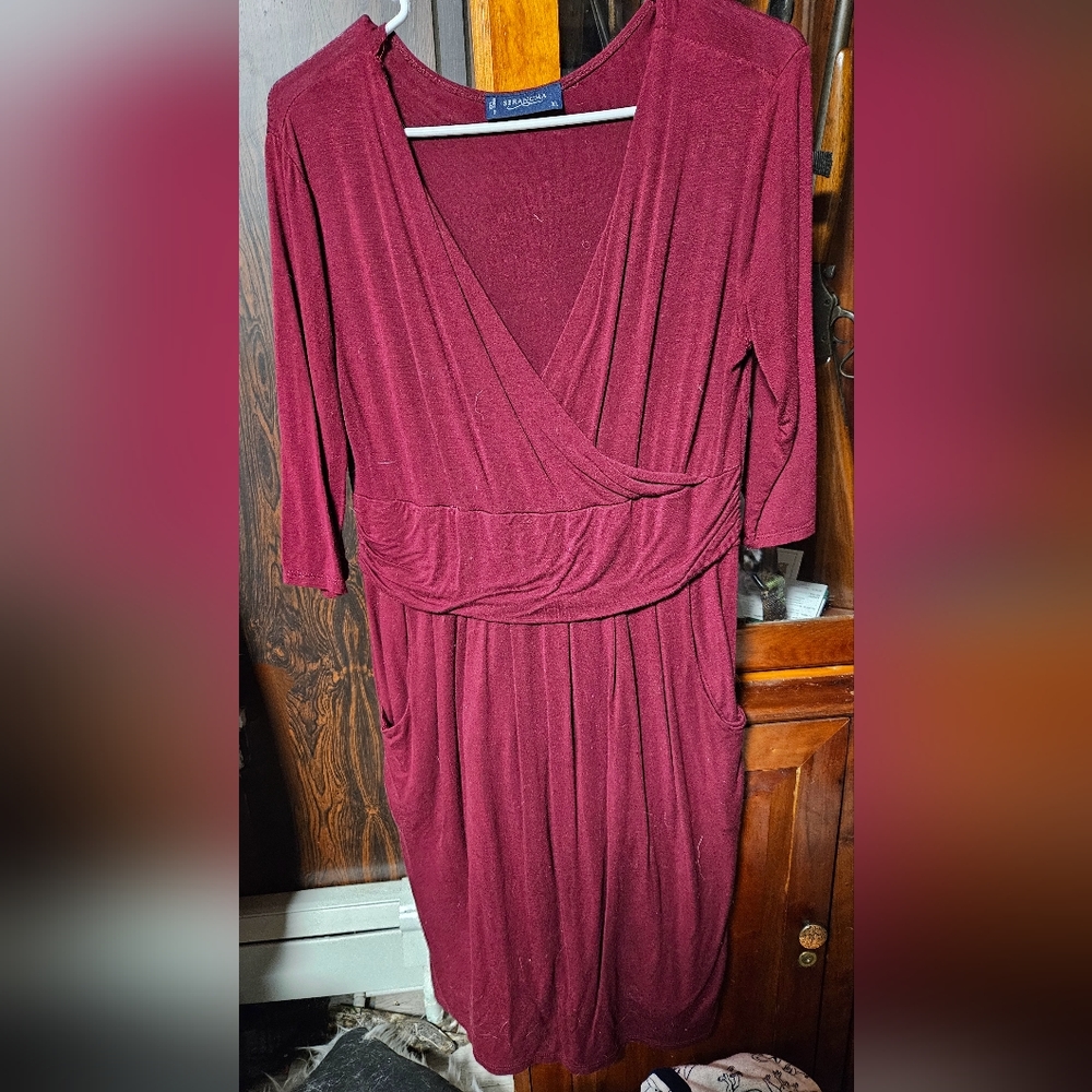 Seranoma Maroon size XL dress.